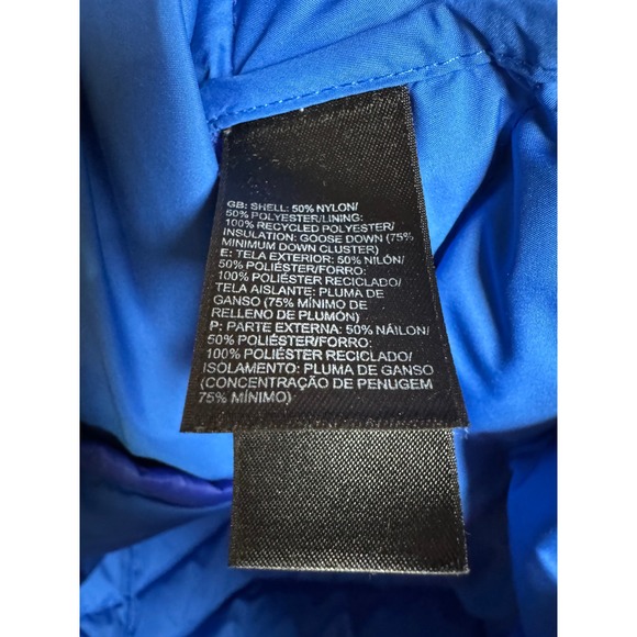 The North Face Mens Blue 500 Fill Down Jacket Puffer Coat Puffer Size XXL - Picture 5 of 10